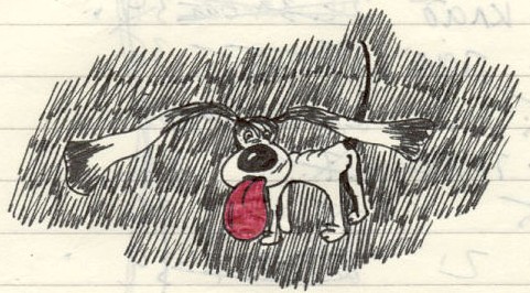 bad dog spitting